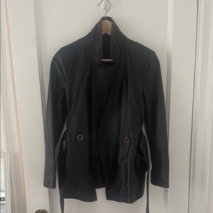 Karen Millen Black Leather Jacket